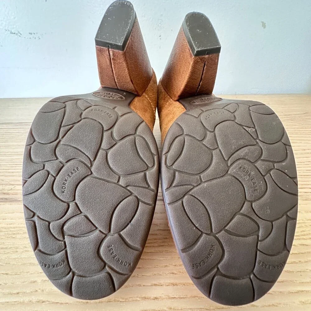 Kork-Ease Women's Castaneda Heeled Ankle Boot Brown Suede, Size 9 - Picture 8 of 12